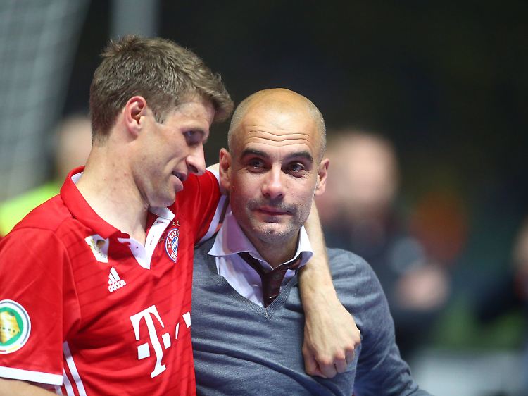 "Positiv verrückt" - sagt der eine (Müller) über den anderen (Guardiola).