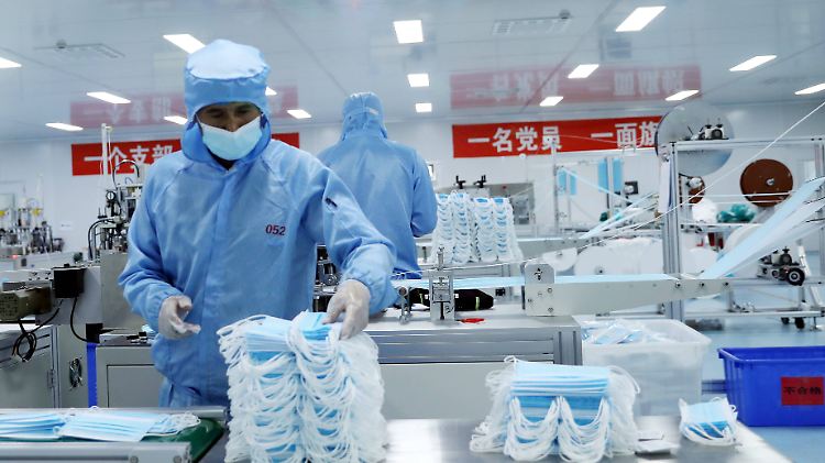 Chinas Exportwirtschaft profitiert nicht zuletzt von der großen Nachfrage nach Medizinprodukten in der Pandemie.