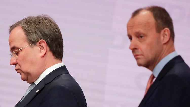 Friedrich Merz erhielt auf dem digitalen CDU-Parteitag am Samstag im zweiten Wahlgang 55 Stimmen weniger als Armin Laschet.