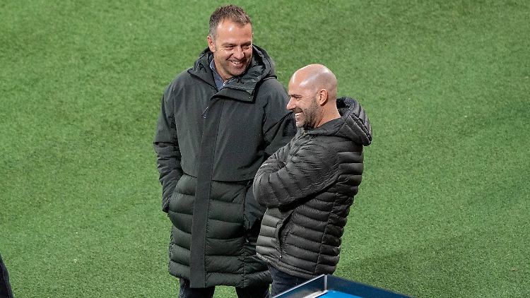 Peter Bosz (rechts) sieht keine Über-Bayern mehr.