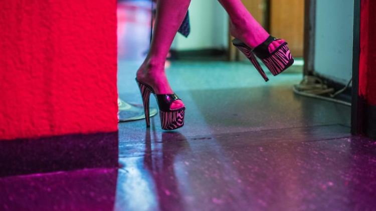 Eine Prostituierte wartet auf ihrem Zimmer in einem Bordell auf Kundschaft. Foto: Andreas Arnold/dpa/Symbolbild