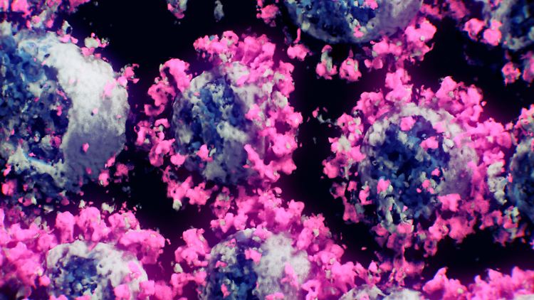3D-Darstellung des Sars-Cov-2 Erregers