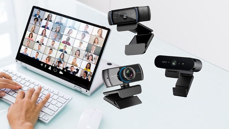 Externe Webcams haben oft eine bessere Auflösung als Laptop- oder Tablet-Kameras.