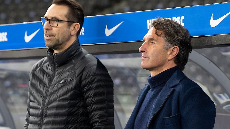 Michael Preetz und Bruno Labbadia haben bei der Hertha wohl keine Zukunft mehr.