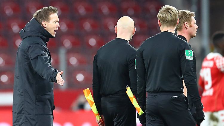 Julian Nagelsmann fand die Leistung des Schiedsrichters nunja, "scheiße".