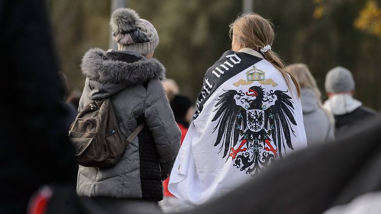 Demonstration gegen die Corona-Maßnahmen im thüringischen Eichsfeld im November.