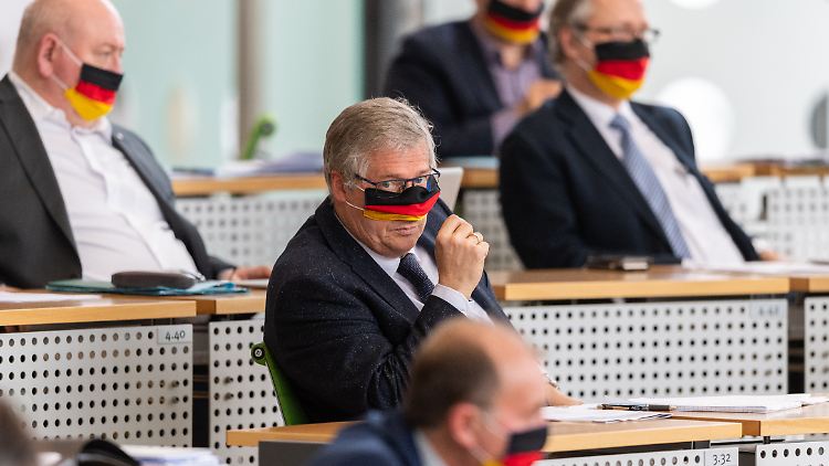"Definitiv die einzige Partei ohne Verantwortung": AfD-Fraktion bei einer Sitzung des sächsischen Landtags. (Archivbild)