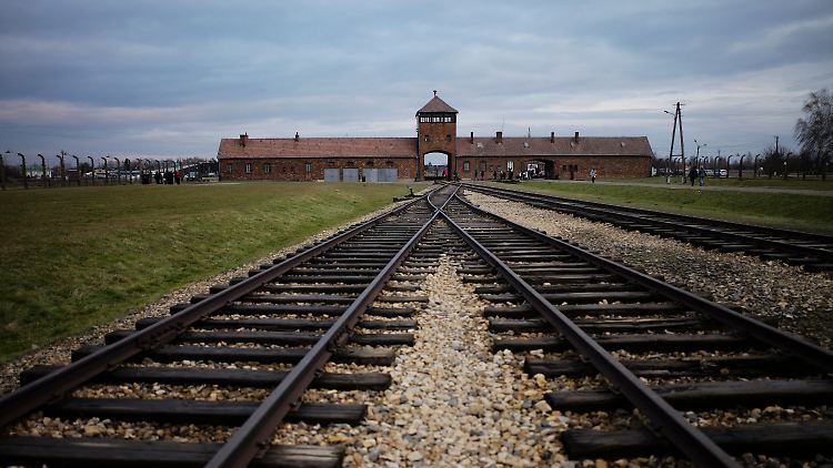 Teile von Auschwitz-Birkenau wurden beschmiert.
