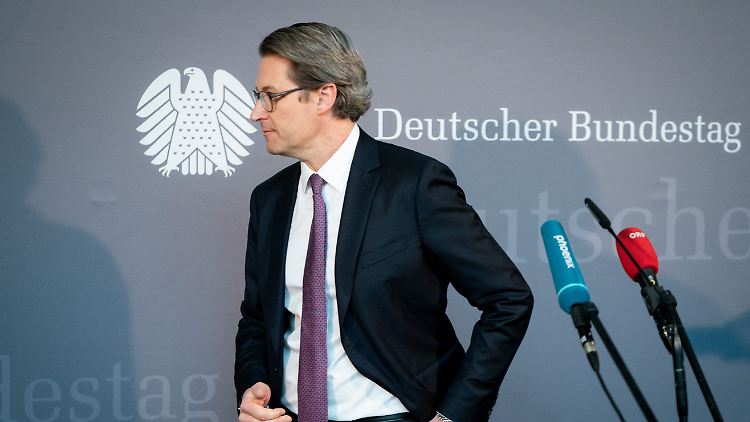 Scheuers Befragung vor dem Untersuchungsausschuss endete nach rund zehn Stunden.