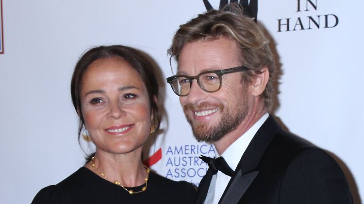 Rebecca Rigg und Simon Baker schlossen 1998 den Bund der Ehe.