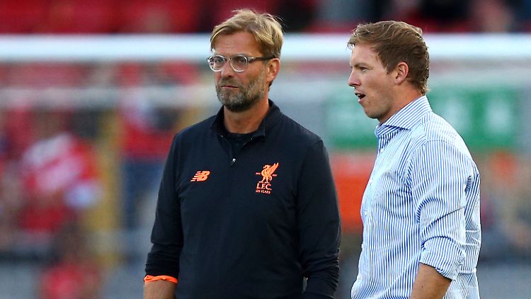 Wie werden Jürgen Klopp und Julian Nagelsmann wieder aufeinandertreffen? 2017 war es noch einfacher.