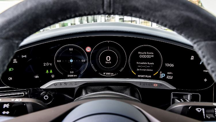 Der Akku des Porsche Taycan reichte für 2 Stunden 45 Minuten Spaß und hatte dann noch eine Restreichweite von 100 Kilometern.