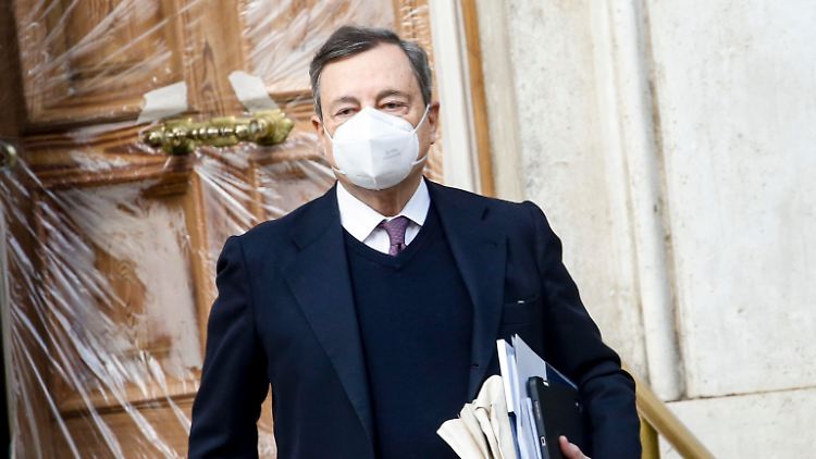 Draghi war seit Wochen als Chef einer Expertenregierung im Gespräch.