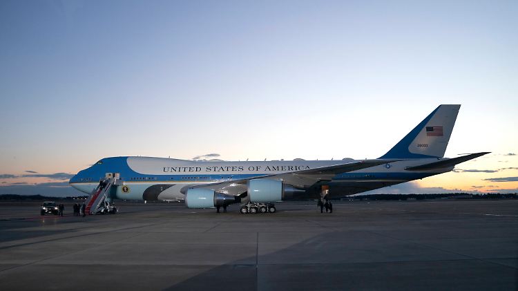 Die Air Force One startet in Washington üblicherweise von der Joint Base Andrews.