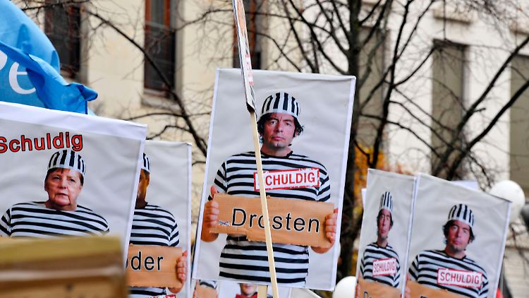 Vielerorts protestierten Corona-Leugner gegen die Maßnahmen der Bundesregierung.