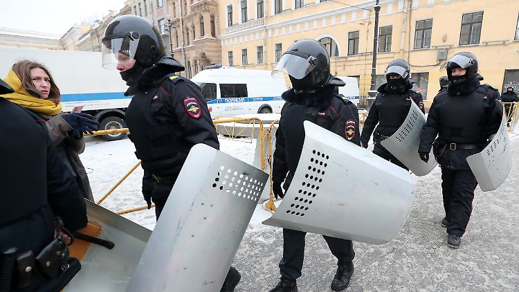 In St. Petersburg wurden Straßen stundenlang komplett gesperrt.