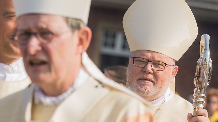 Marx und Woelki (l.) beim Katholikentag 2018 in Münster.