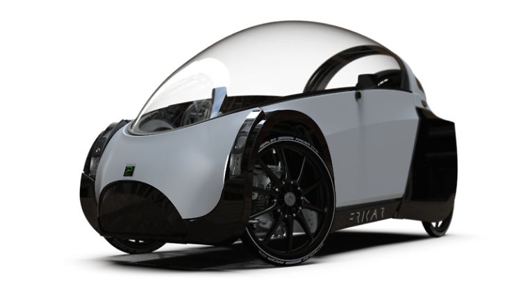 Lediglich 2,3 Meter ist das Podbike Frikar lang. Die Akkuleistung soll für 80 Kilometer reichen.