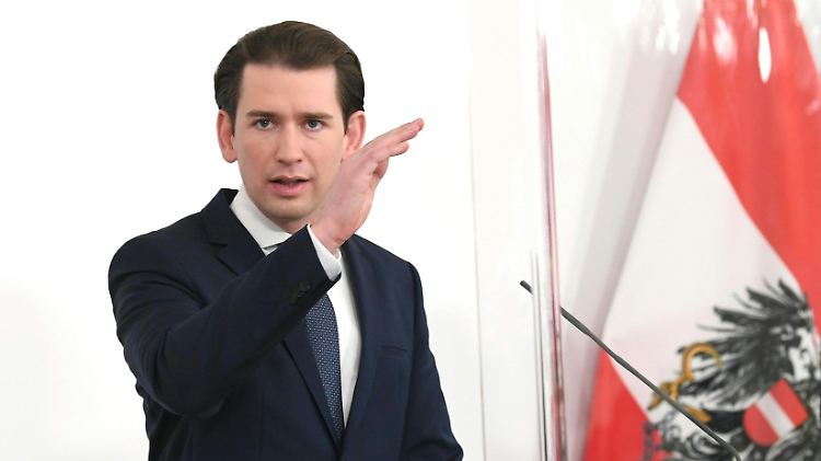 Zehn Tage soll das strengere Grenzregime erst einmal dauern: Österreichs Kanzler Kurz in Wien.