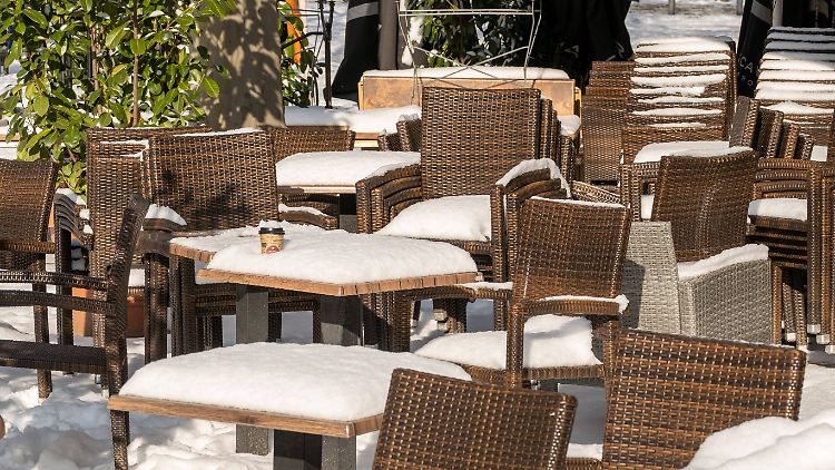 Setzen dürfte sich ohnehin niemand: Am Berliner Kurfürstendamm herrscht Winter- und Lockdownruhe.