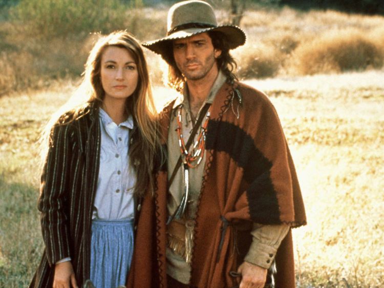 Jane Seymour und Joe Lando 1993 in "Dr. Quinn, Medicine Woman", wie die Serie im Original heißt.