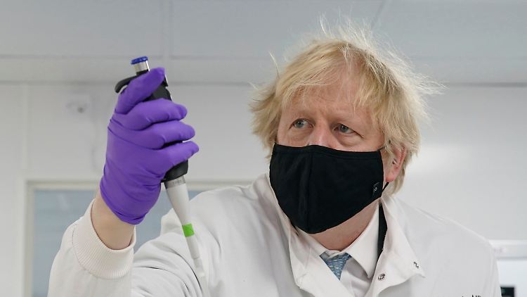 Das Ziel fest im Blick: Boris Johnson.