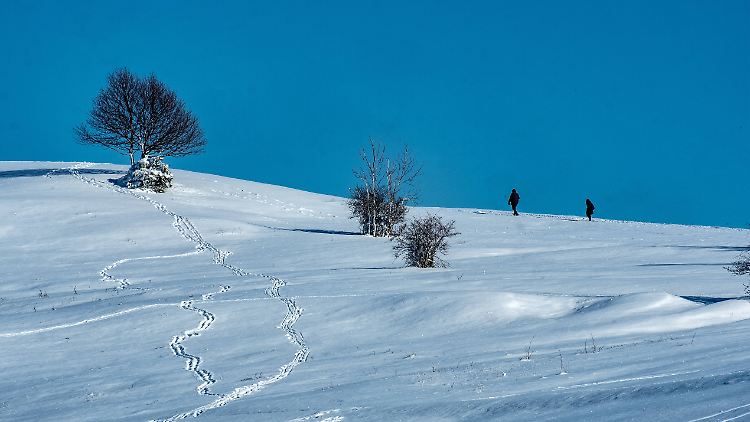 Winter auf der Schwäbischen Alb - in Baden-Württemberg sinkt das Corona-Fallaufkommen unter die 50er-Marke.