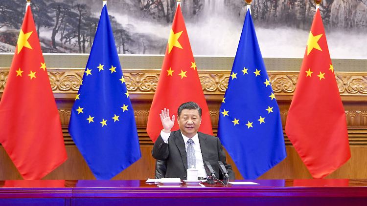 Die EU und China haben ihr Handelsvolumen während der Corona-Krise weiter vergrößert - Chinas Präsidenten Xi Jinping dürfte das freuen.