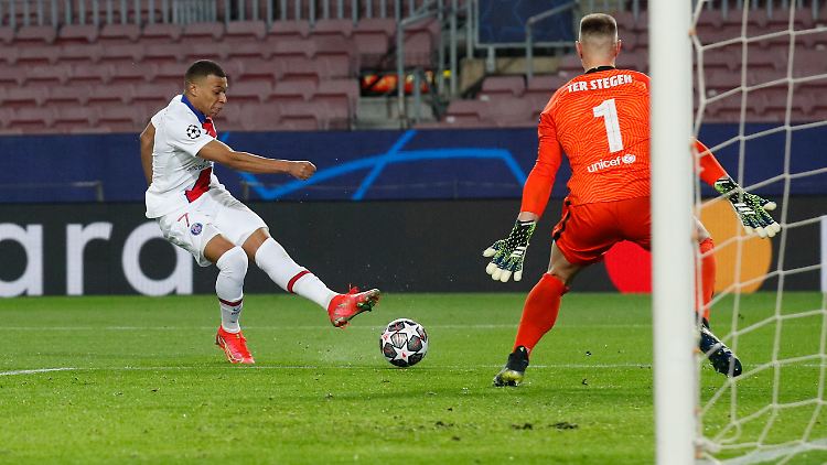 Nicht zu halten: Kylian Mbappé traf dreimal für PSG.