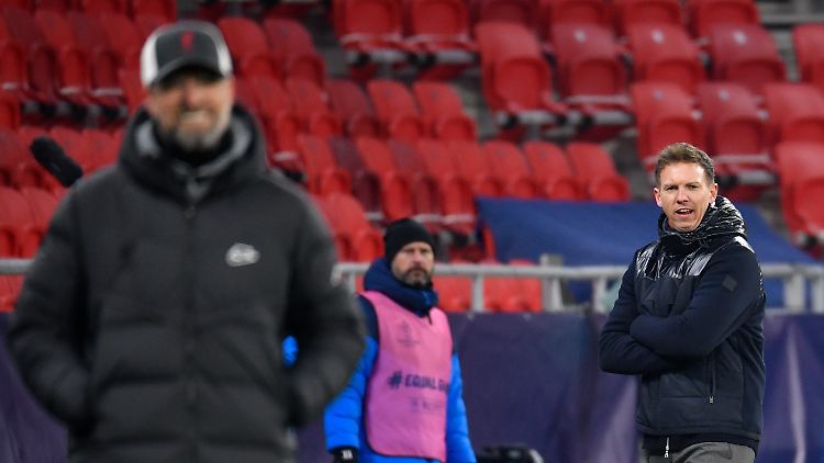 Jürgen Klopp und Julian Nagelsmann treffen sich bald wieder in Budapest.