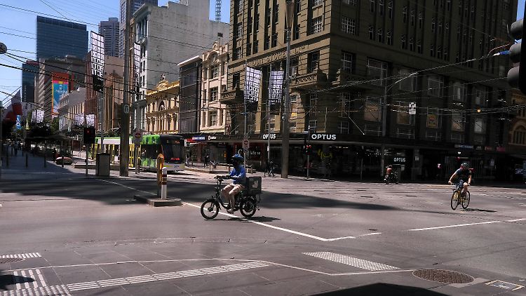 Einige Tage lang war im Zentrum Melbournes nicht viel los.