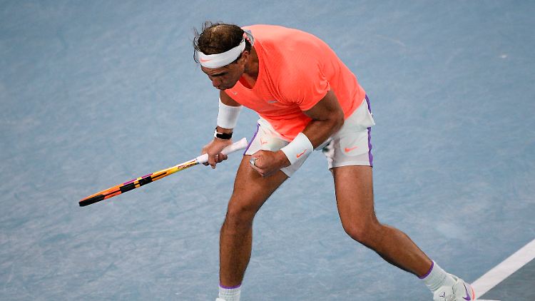 Rafael Nadal verzweifelte spät.