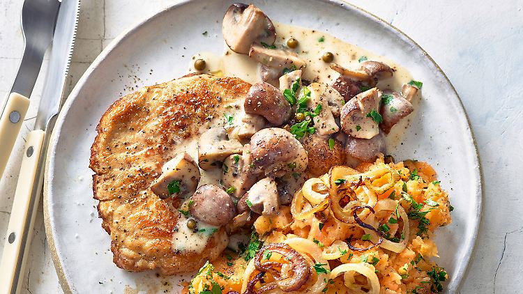 Minutensteaks mit Pilzen - absolut sonntagstauglich.