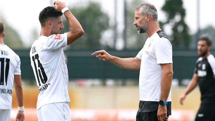 Bald kein erfolgreiches Duo mehr: Gladbach-Kapitän Stindl (links) und Trainer Rose.