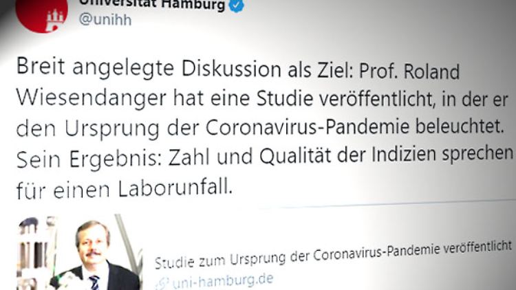 In einem Tweet der Uni Hamburg ist ebenfalls von einer Studie die Rede. 