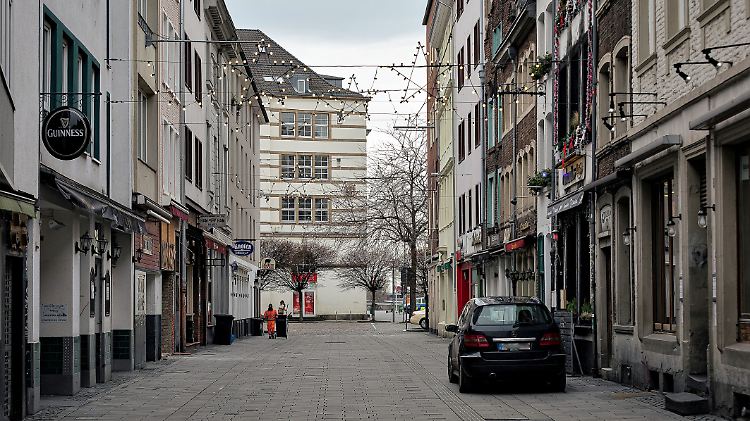 Trauriges Pflaster: die Düsseldorfer Altstadt im harten Lockdown.
