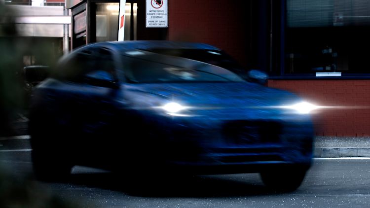 Grecale-Prototyp: Die Unschärfe in dem Foto ist von Maserati bewusst gewählt, um die Spannung hochzuhalten.