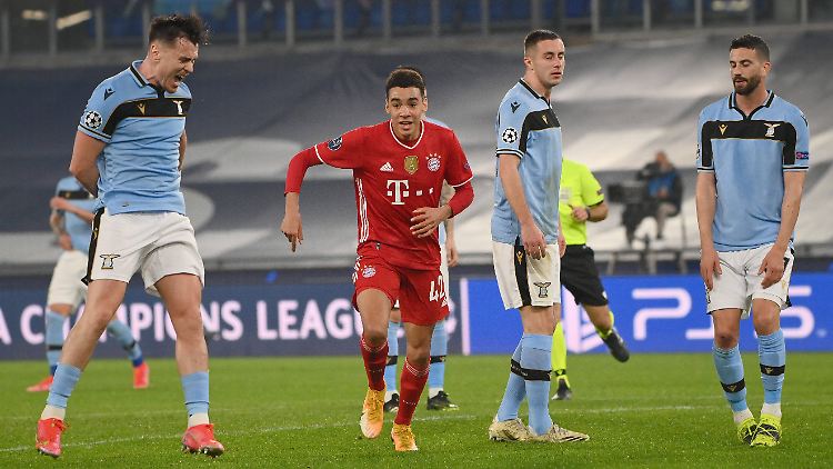 Der 17-jährige Jamal Musiala schoss sich zum jüngsten CL-Torschützen des Rekordmeisters.