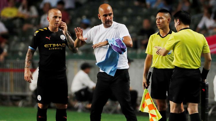 Angeliño und Guardiola wurden in ihrer gemeinsamen Zeit bei Manchester City keine Freunde.