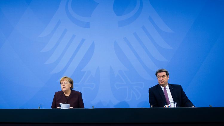 Kanzlerin Angela Merkel und die Länder-Regierenden rund um Markus Söder stehen vor einem Lockdown-Dilemma.