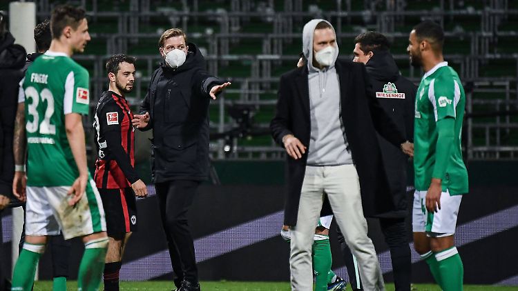 Hitzig: Das Ende der Partie zwischen Werder und Frankfurt war emotional.