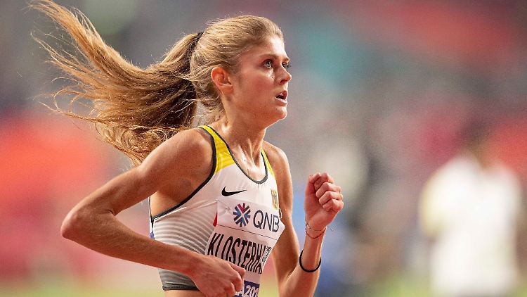 Klosterhalfen bei der WM 2019.
