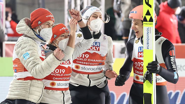 Eisenbichler, Althaus, Rupprecht, Geiger, oder kurz: die Weltmeister.