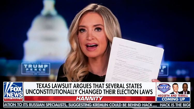 Kürzlich war Kayleigh McEnany noch als Trump-Sprecherin bei Fox auf Sendung, jetzt hat sie dort einen neuen Job gefunden.