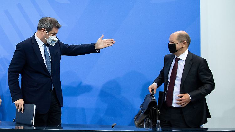 Söder vergreift sich gegenüber Scholz im Ton.