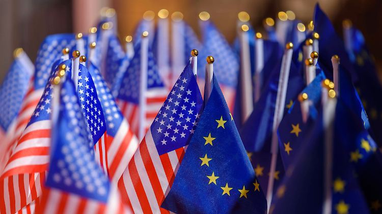 Loten ihre Handelsbeziehungen aus: USA und EU.