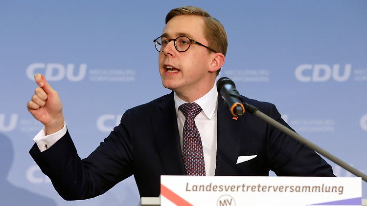 Macht Angst vor Rot-Rot-Grün: Philipp Amthor wird in Güstrow emotional.