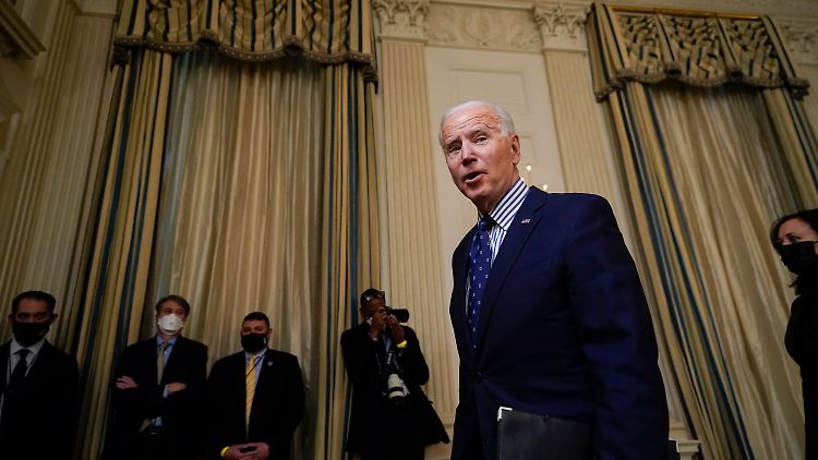 US-Präsident Biden am Samstag im Weißen Haus.