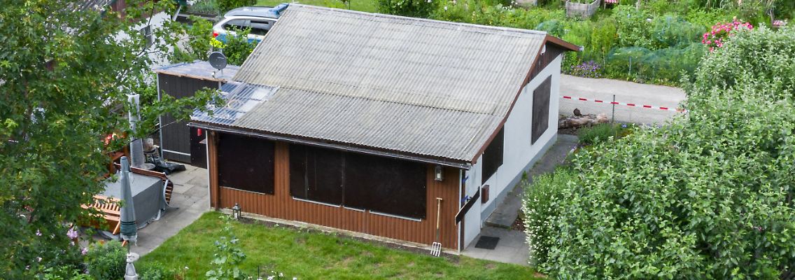 Eine Gartenlaube in Münster ist der Haupttatort im Missbrauchskomplex. Hier filmten mehrere Männer die Vergewaltigung von Kindern. Die Laube wurde mittlerweile abgerissen.