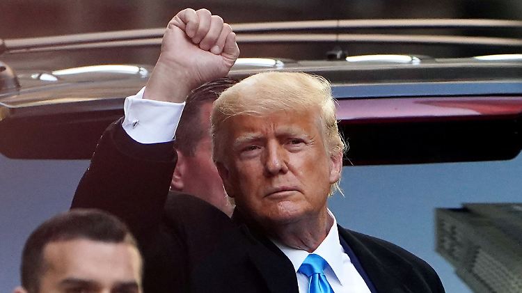 Trump am 9. März bei einer Stippvisite in New York.